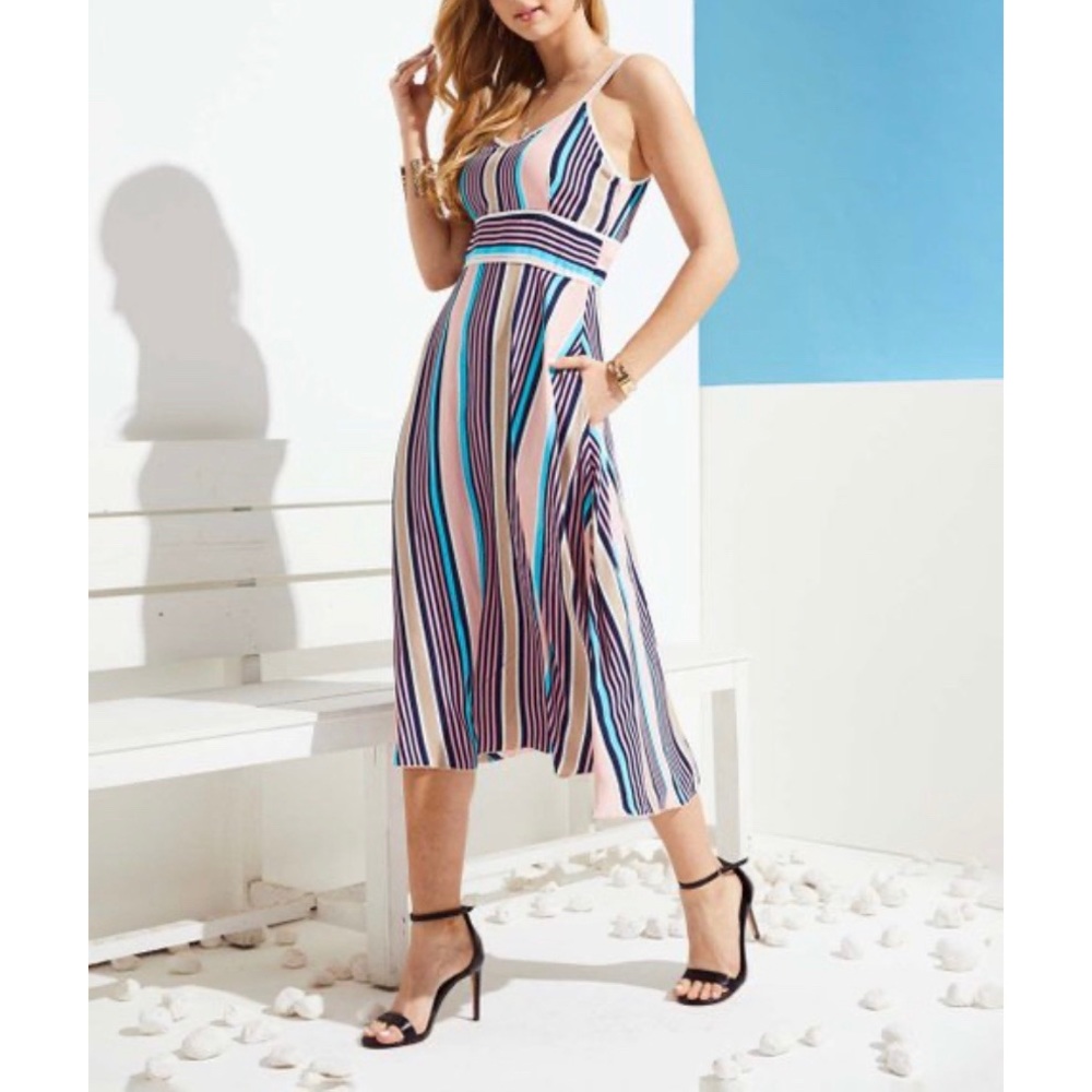 Beautiful Pink Striped Dress